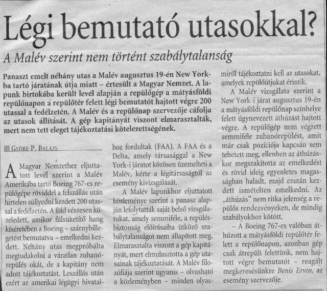 C291. Legibemutato utasokkal