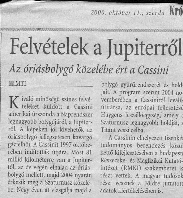 C292. Felvetelek a Jupiterrol