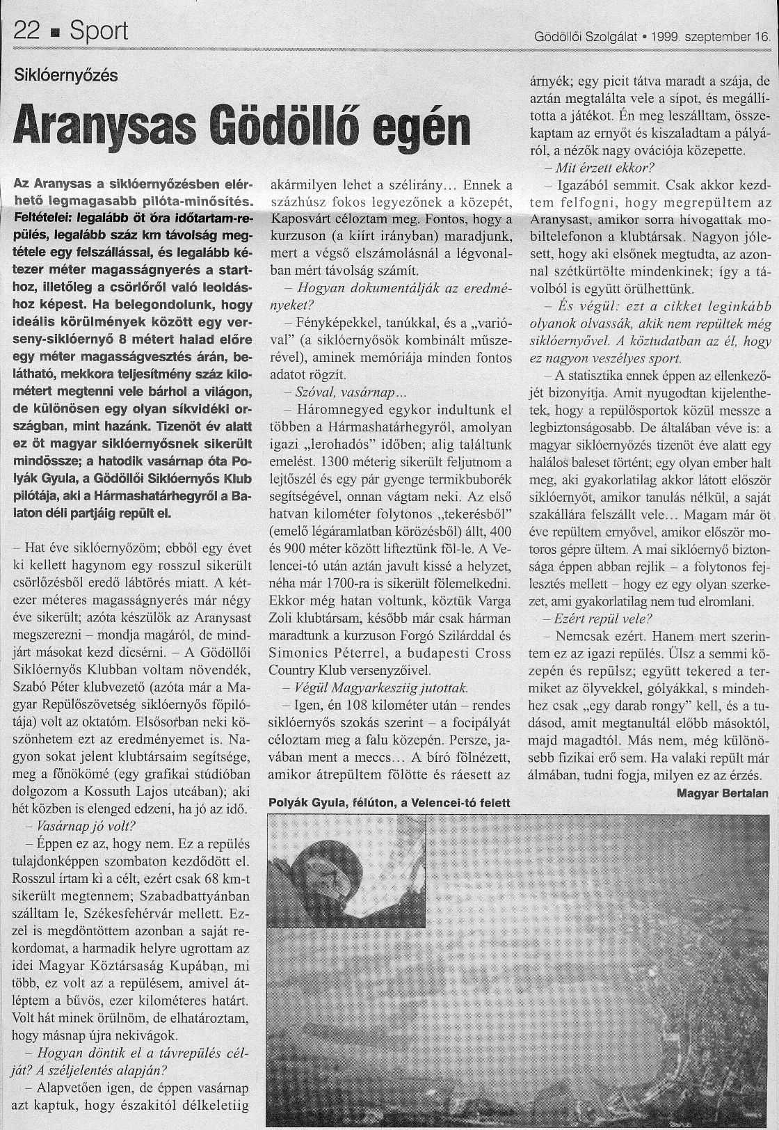 C308. Aranysas Godollo egen